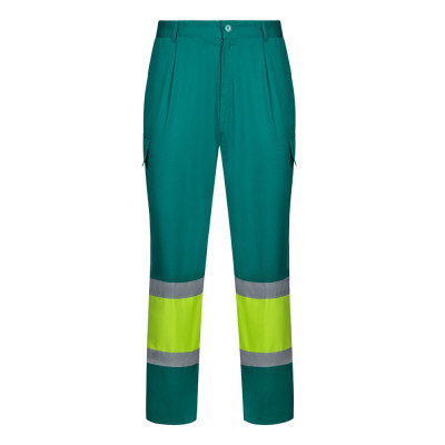 VL ARTEMIS. Two-tone trousers, in twill (190g/m²), cotton (20) and polyester (80)